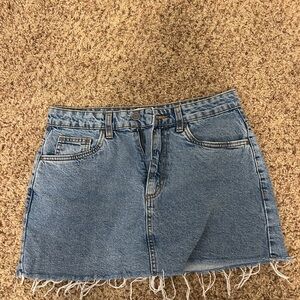 Cotton On Blue Denim Mini Skirt